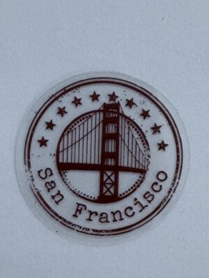 4cm x 4cm - Vintage Passport Stamp Stickers | Travel, Postmark
