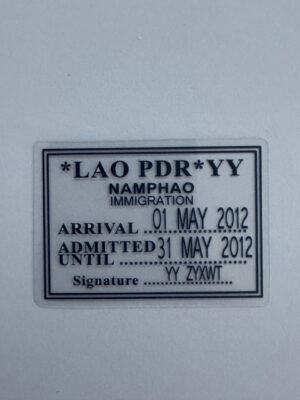 5.5cm x 3.75cm - Vintage Passport Stamp Stickers | Travel, Postmark