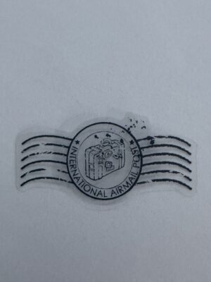 6cm x 3cm - Vintage Passport Stamp Stickers | Travel, Postmark