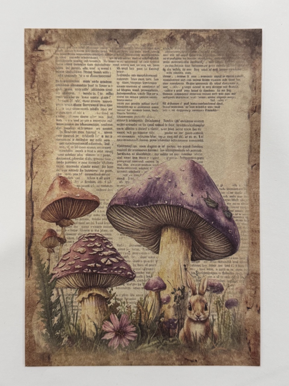 20cm x 14cm - A5 Vintage Woodland Forest Craft Papers