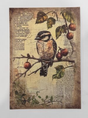 20cm x 14cm - A5 Vintage Woodland Forest Craft Papers