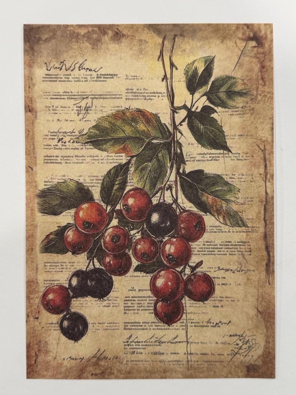 20cm x 14cm - A5 Vintage Woodland Forest Craft Papers