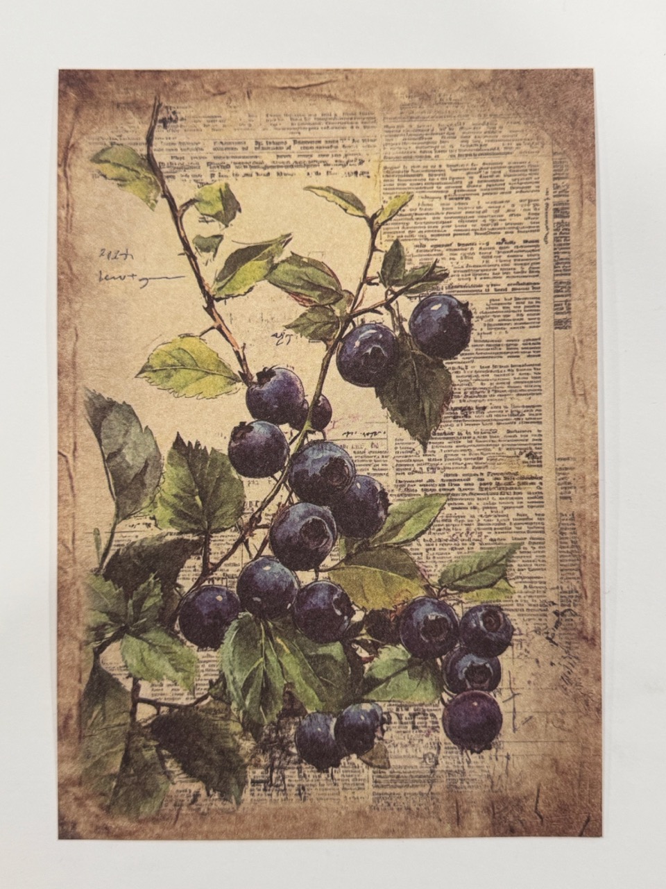 20cm x 14cm - A5 Vintage Woodland Forest Craft Papers