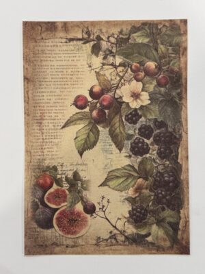 20cm x 14cm - A5 Vintage Woodland Forest Craft Papers
