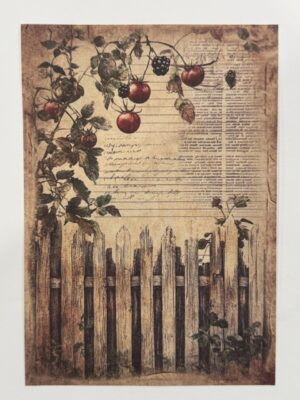 20cm x 14cm - A5 Vintage Woodland Forest Craft Papers