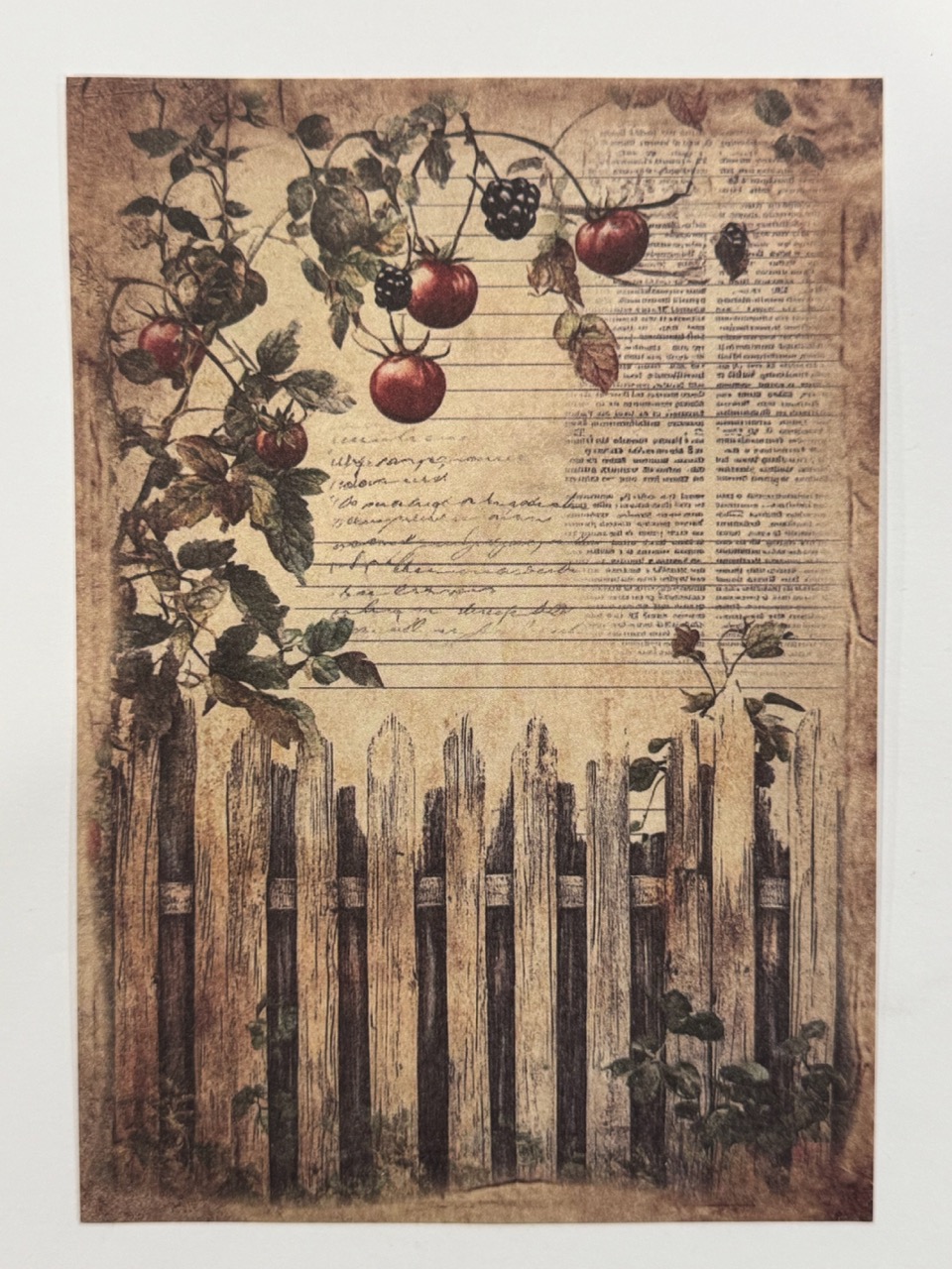 20cm x 14cm - A5 Vintage Woodland Forest Craft Papers