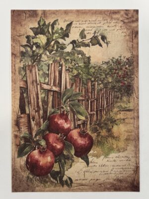 20cm x 14cm - A5 Vintage Woodland Forest Craft Papers