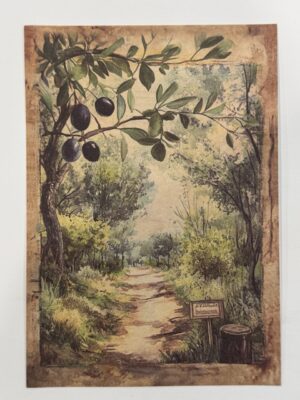 20cm x 14cm - A5 Vintage Woodland Forest Craft Papers