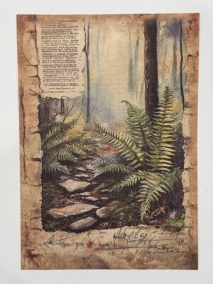 20cm x 14cm - A5 Vintage Woodland Forest Craft Papers