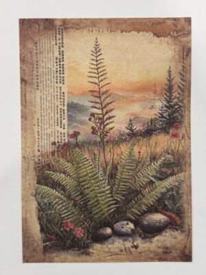20cm x 14cm - A5 Vintage Woodland Forest Craft Papers