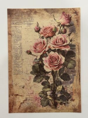 20cm x 14cm - A5 Vintage Woodland Forest Craft Papers