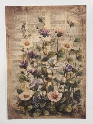 20cm x 14cm - A5 Vintage Woodland Forest Craft Papers