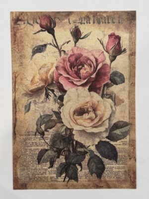 20cm x 14cm - A5 Vintage Woodland Forest Craft Papers