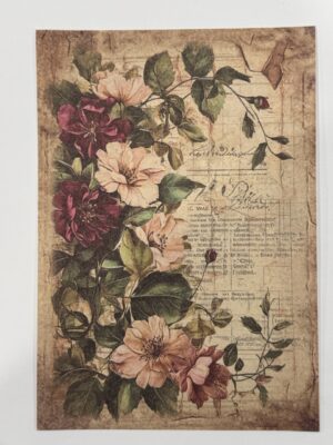20cm x 14cm - A5 Vintage Woodland Forest Craft Papers