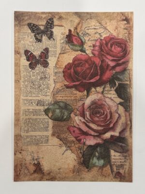20cm x 14cm - A5 Vintage Woodland Forest Craft Papers