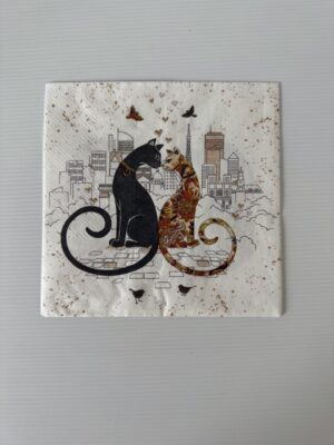 16.5cm x 16.5cm - Cats Paper Napkin/Serviette
