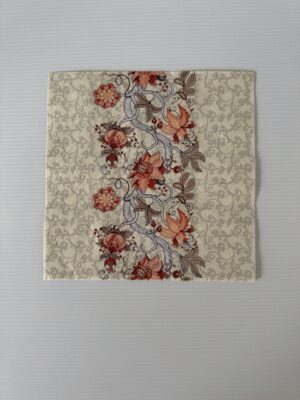 16.5cm x 16.5cm - Damask Floral Paper Napkin/Serviette