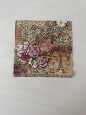 16.5cm x 16.5cm - Paris Paper Napkin/Serviette