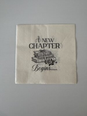16.5cm x 16.5cm - Books Paper Napkin/Serviette