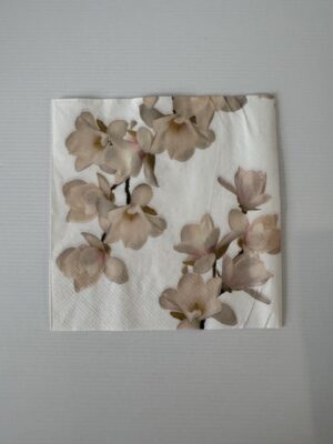 16.5cm x 16.5cm - Orchids Paper Napkin/Serviette