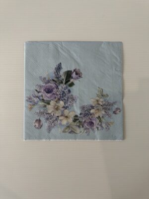 16.5cm x 16.5cm - Cottage Garden Bouquet Paper Napkin/Serviette