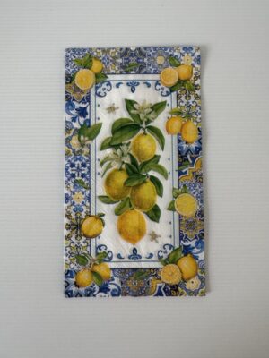 11cm x 20cm - Lemons Paper Napkin/Serviette