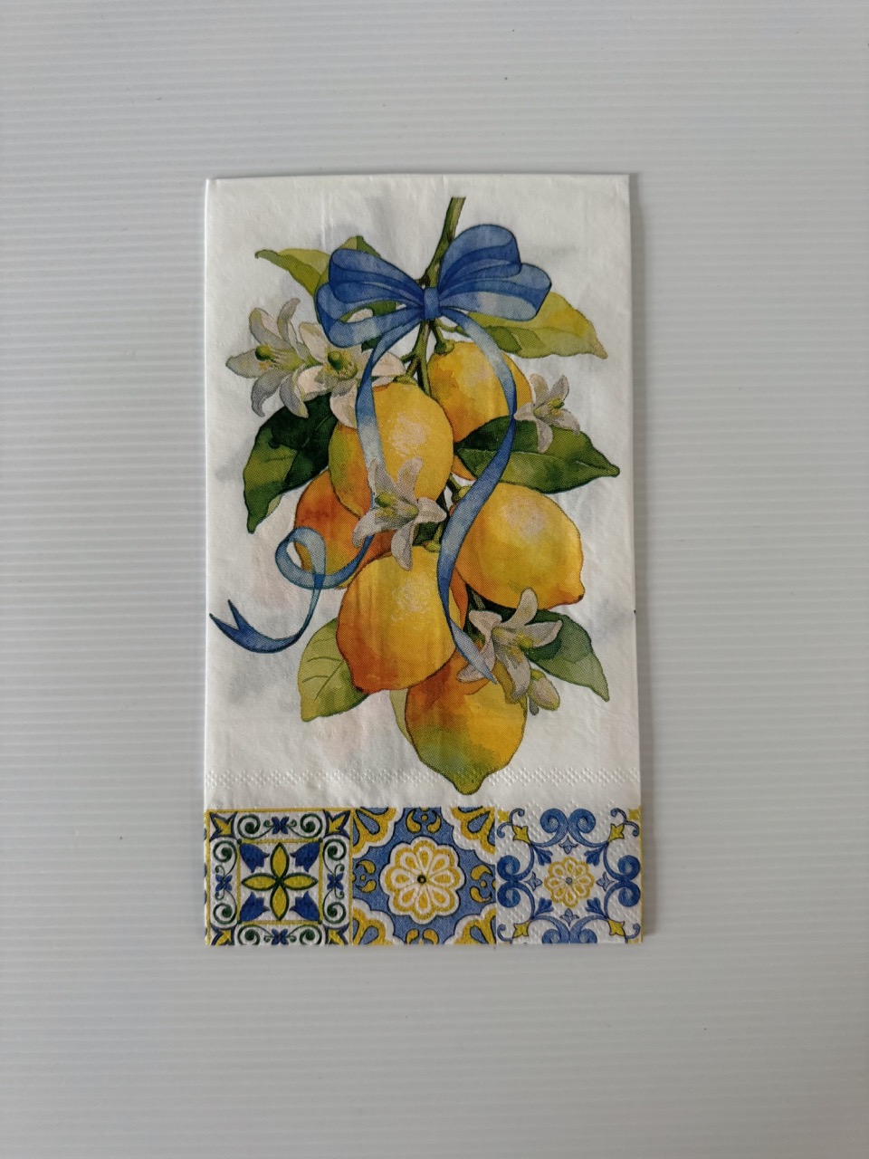11cm x 20cm - Lemons Paper Napkin/Serviette
