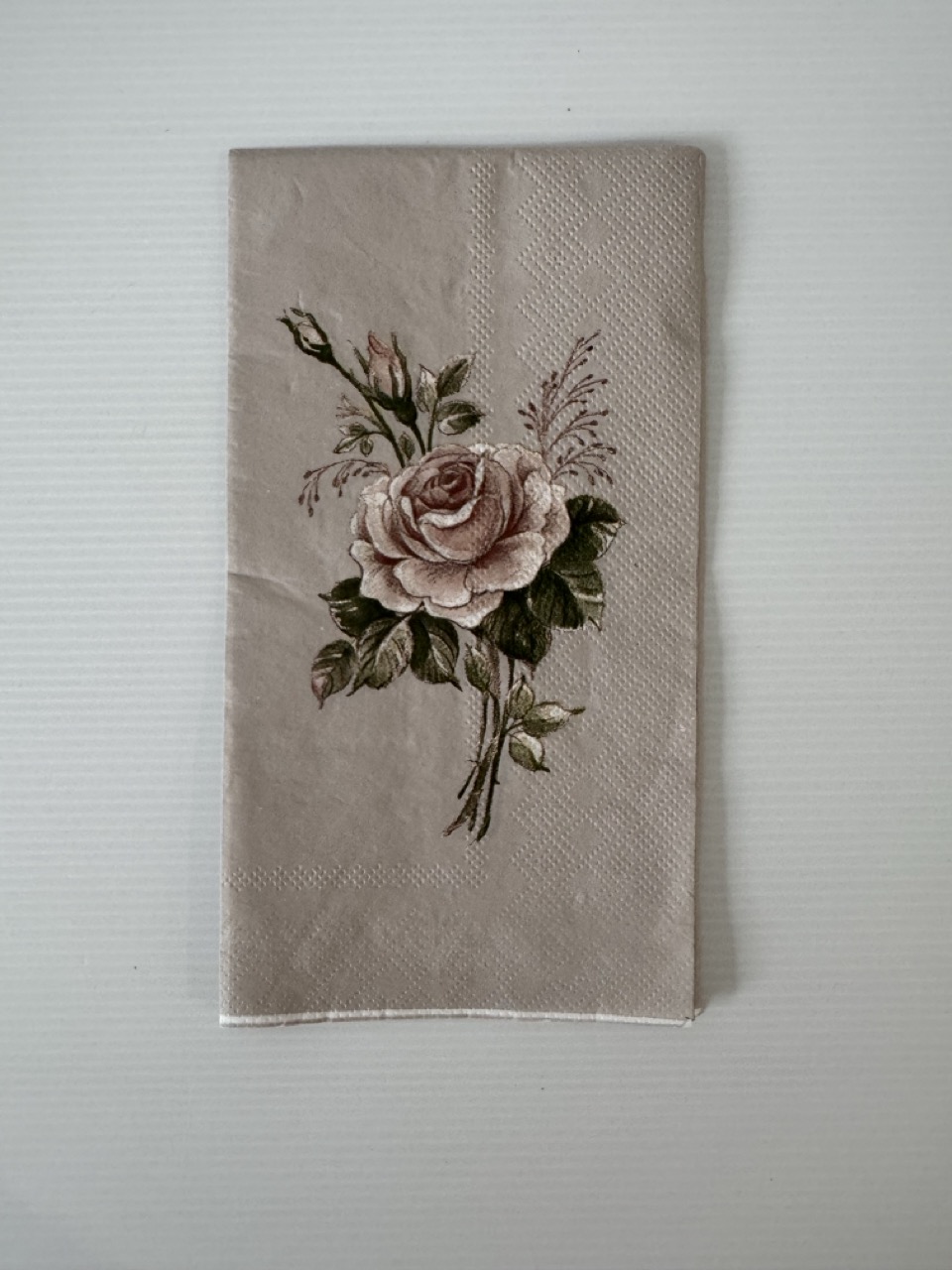 11cm x 20cm - Rose Paper Napkin/Serviette