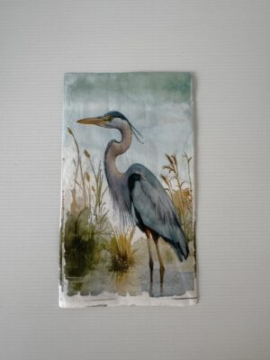 11cm x 20cm - Great Blue Heron Paper Napkin/Serviette