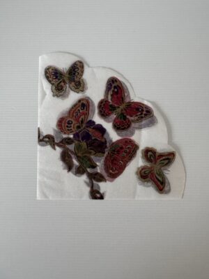 17cm x 17cm - Butterfly Fine Material Feel Napkin/Serviette