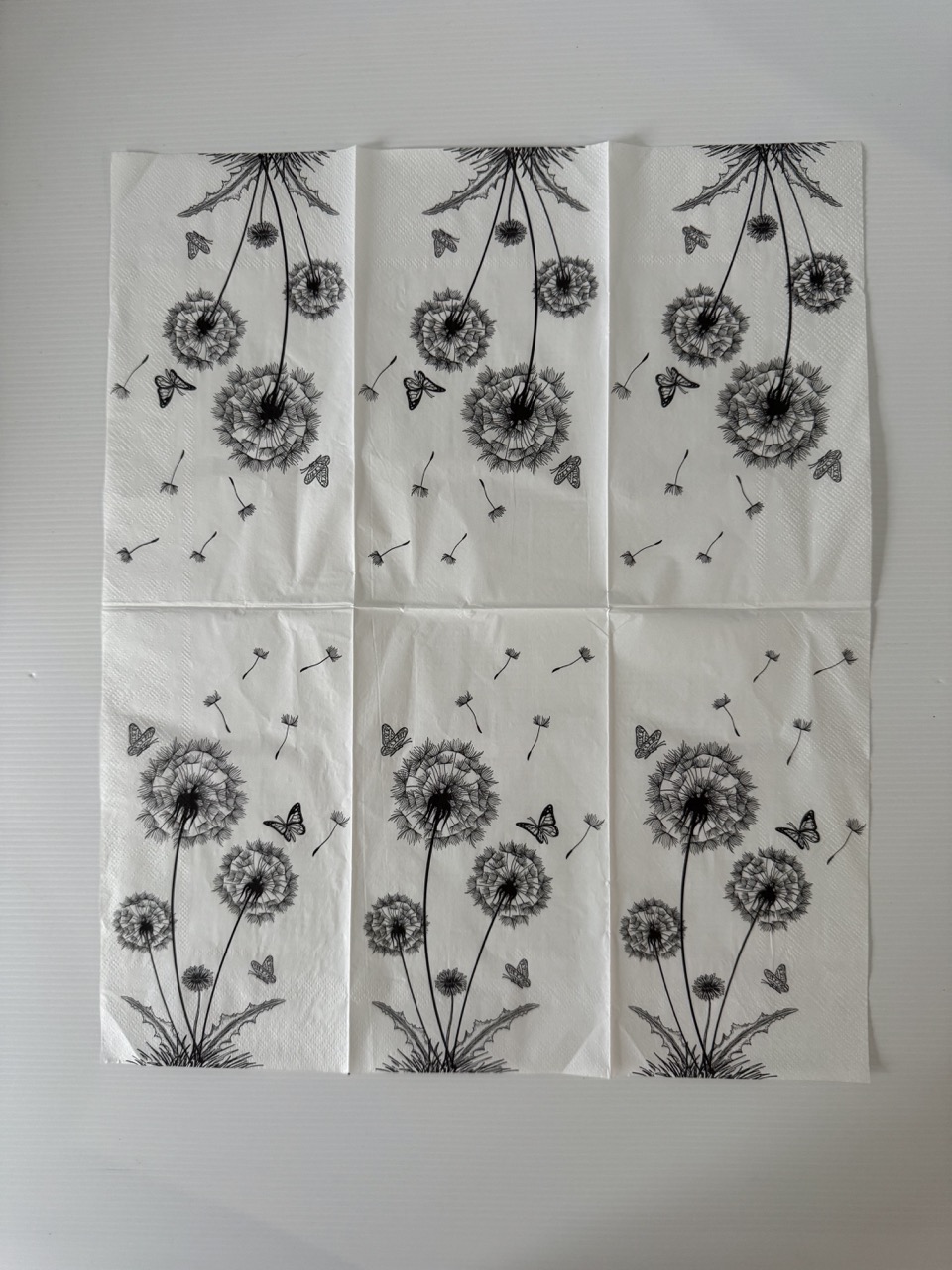 11cm x 20cm - Dandelions Paper Napkin/Serviette - Image 3