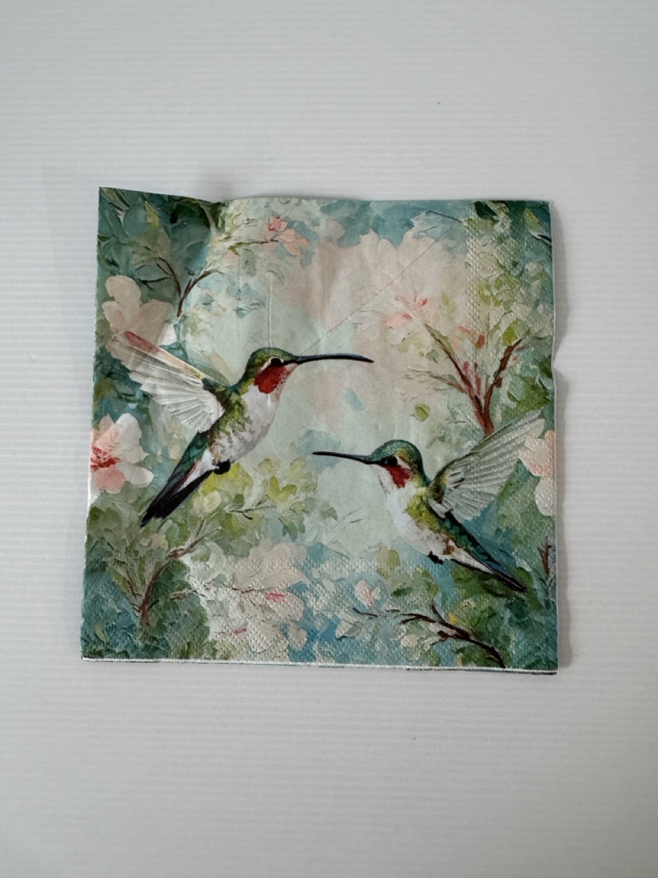 16.5cm x 16.5cm - Hummingbirds Napkin/Serviette