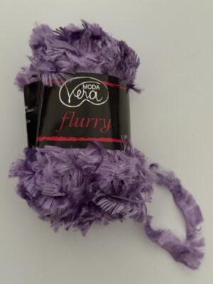 50grams - Moda Vera Flurry Novelty Eyelash Fringe Yarn – Lavender Mist