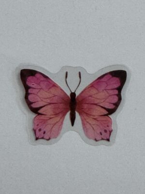 4cm x 3cm - Watercolour Butterfly Stickers