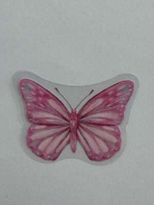 4cm x 3cm - Watercolour Butterfly Stickers