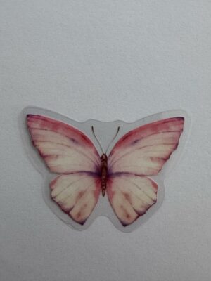 4cm x 3cm - Watercolour Butterfly Stickers