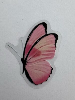 4cm x 3cm - Watercolour Butterfly Stickers