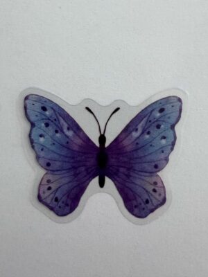 4cm x 3.5cm - Watercolour Butterfly Stickers