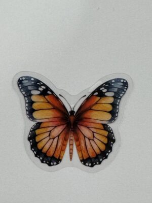 4cm x 3.5cm - Watercolour Butterfly Stickers