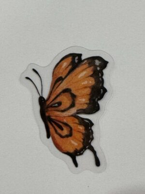 3.5cm x 2.5cm - Watercolour Butterfly Stickers