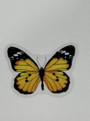 4cm x 3cm - Watercolour Butterfly Stickers