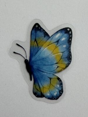 4cm x 2.5cm - Watercolour Butterfly Stickers