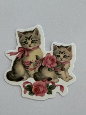 5cm x 5cm - Vintage Storybook Animal Die-Cut Stickers
