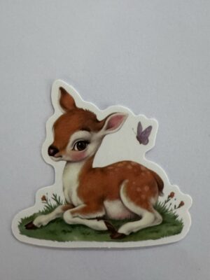 5.5cm x 5cm - Vintage Storybook Animal Die-Cut Stickers