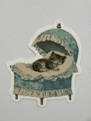 5.5cm x 4.5cm - Vintage Storybook Animal Die-Cut Stickers