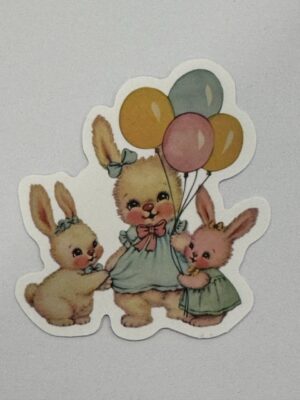 5.5cm x 5cm - Vintage Storybook Animal Die-Cut Stickers