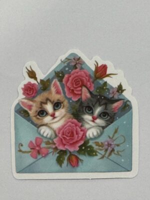 5cm x 4.5cm - Vintage Storybook Animal Die-Cut Stickers