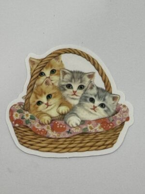5.5cm x 5cm - Vintage Storybook Animal Die-Cut Stickers