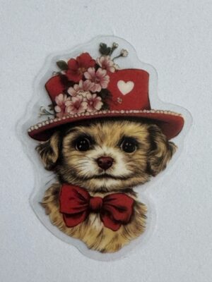 5.5cm x 4cm - Vintage Style Dog Stickers