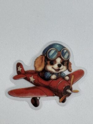 5cm x 5cm - Vintage Style Dog Stickers